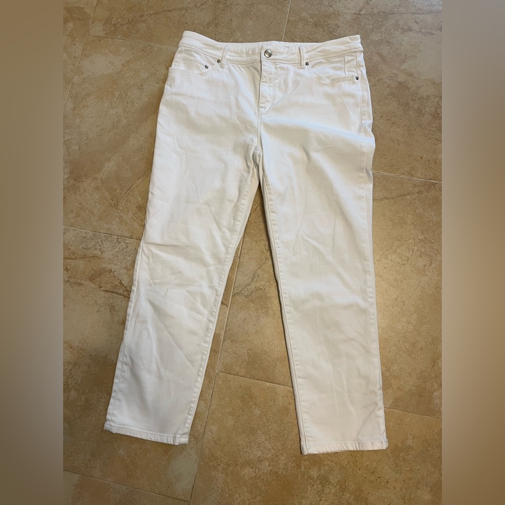 Women's White Jeans Chicos size 10